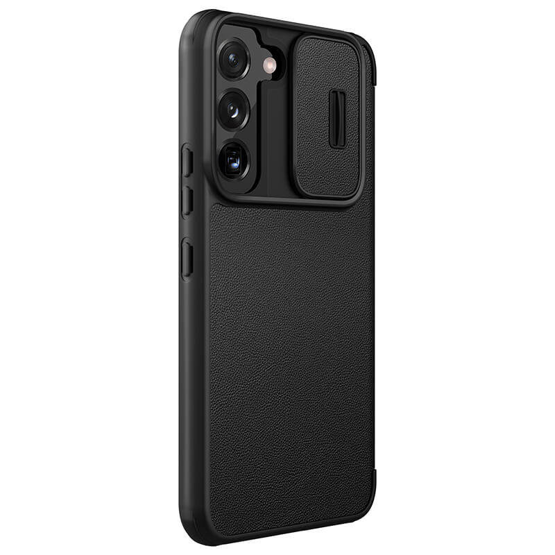کیف کلاسوری گوشی  سامسونگ گلکسی S22 نیلکین مدل Qin Pro Plain Cloth - Nillkin Qin Pro Plain Cloth Cover for Galaxy S22