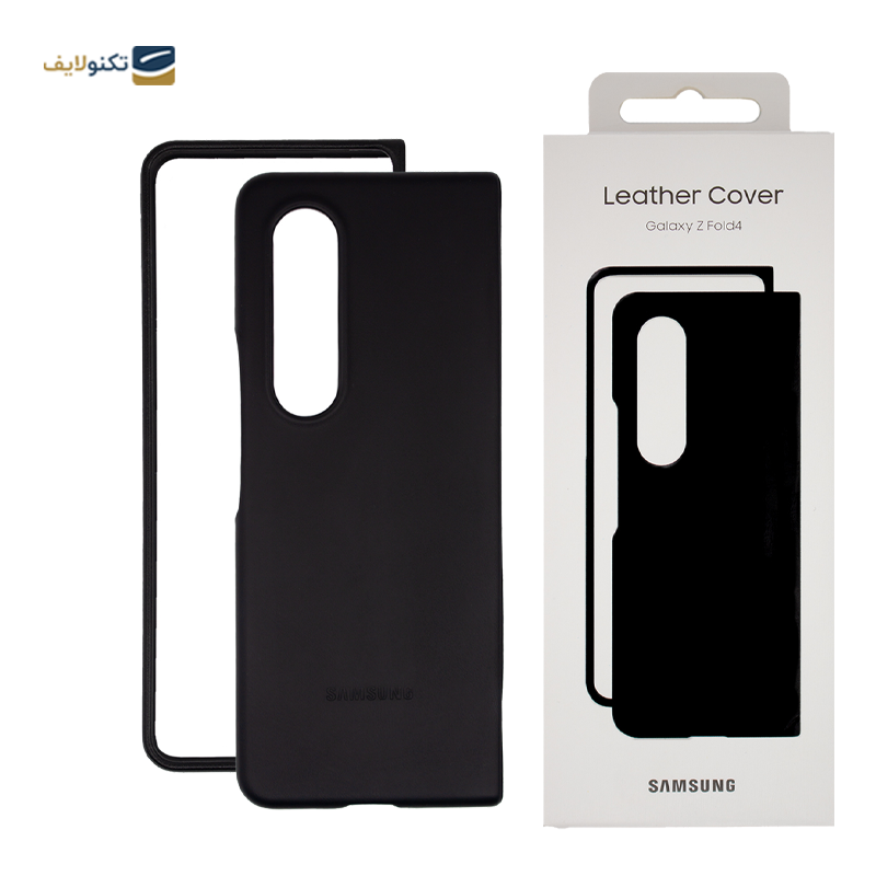 کاور گوشی سامسونگ Galaxy Z Fold 4 مدل Leather Cover - Leather Cover For Samsung Galaxy Z Fold 4
