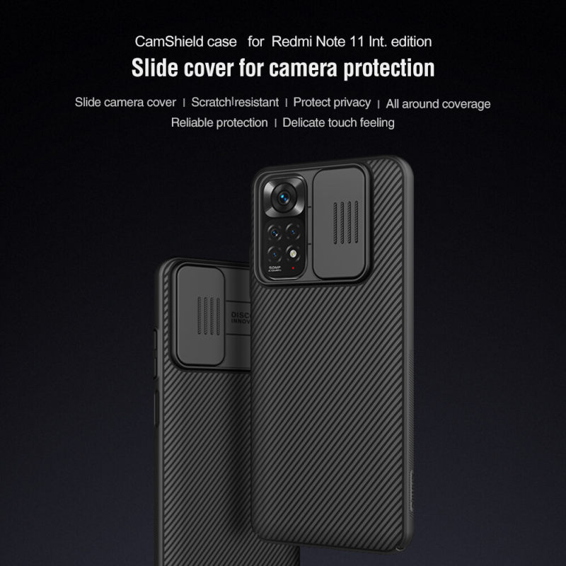 کاور گوشی شیائومی Redmi Note 11 4G Global نیلکین مدل Camshield - Nillkin Textured S Cover for Redmi Note 11 4G Global