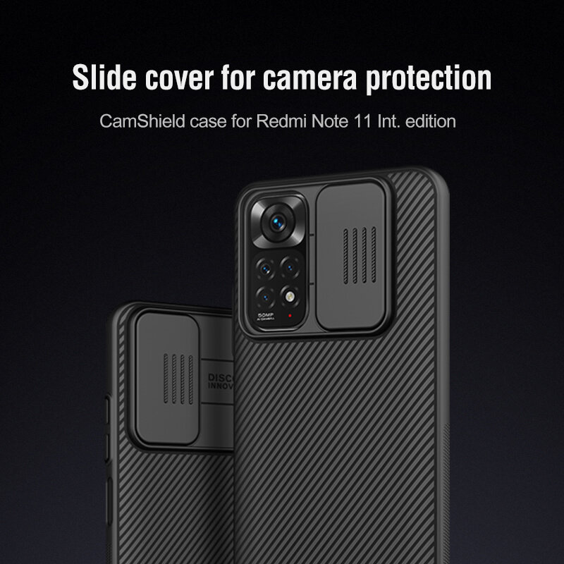 کاور گوشی شیائومی Redmi Note 11 4G Global نیلکین مدل Camshield - Nillkin Textured S Cover for Redmi Note 11 4G Global