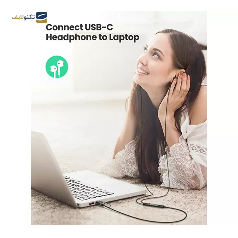 مبدل تایپ سی یوگرین مدل US280 50568 - Ugreen US280 50568 USB A male to USB-C female adapter