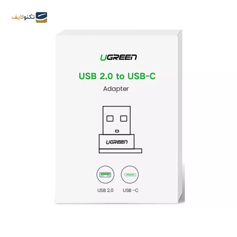 مبدل تایپ سی یوگرین مدل US280 50568 - Ugreen US280 50568 USB A male to USB-C female adapter