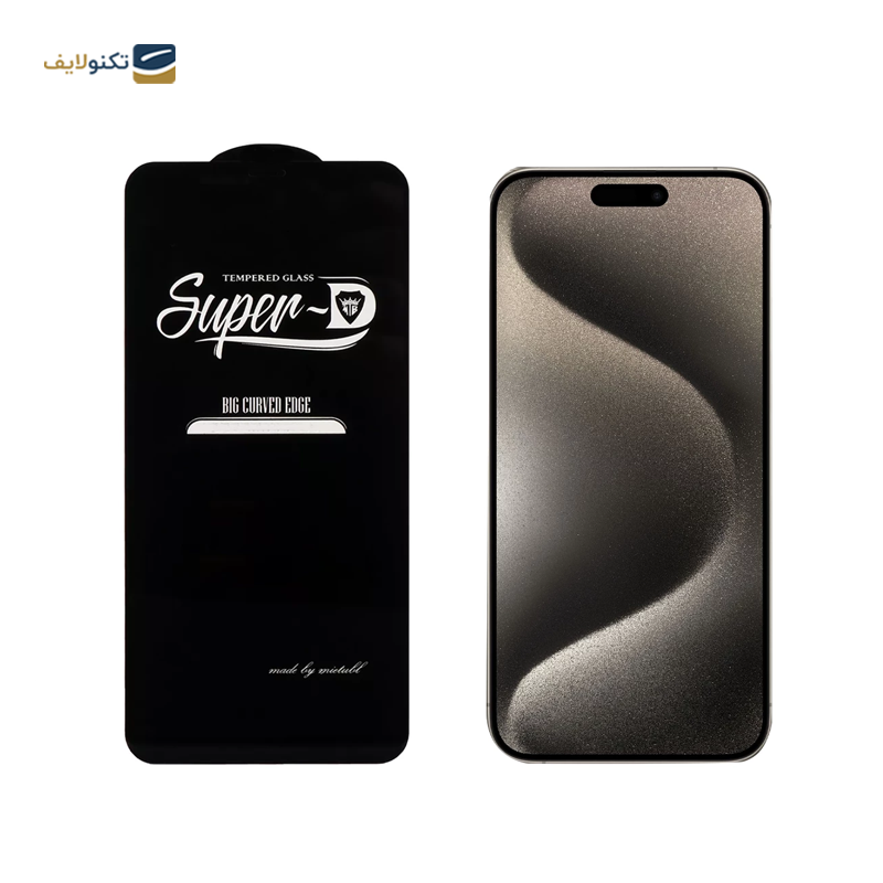 گلس گوشی اپل iPhone 15 Pro Max مدل Super D - Super D Screen Protector for Apple iPhone 15 Pro Max