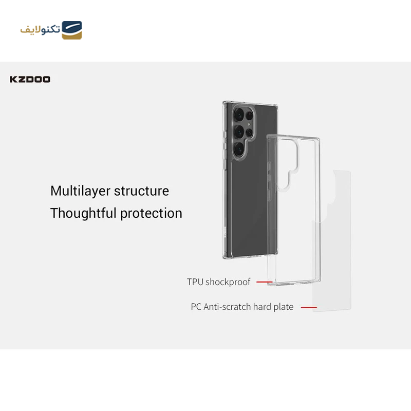 قاب گوشی سامسونگ Galaxy S24 Ultra کی زد دوو مدل Guardian - kzdoo Guardian Cover For Samsung Galaxy S24 Ultra