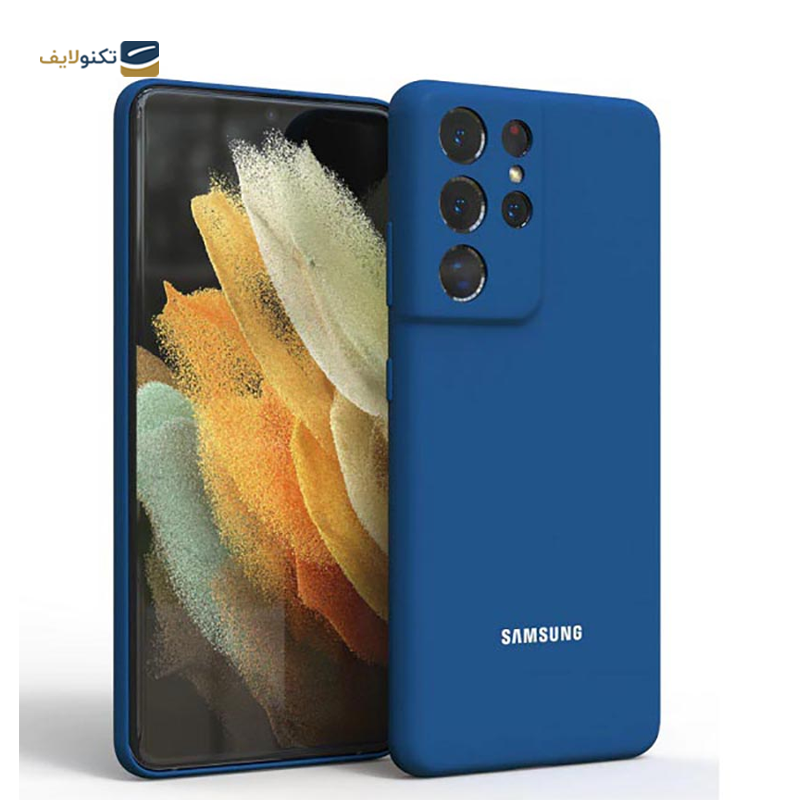 کاور سیلیکونی محافظ لنزدار مناسب برای گوشی موبایل سامسونگ Galaxy S21 Ultra - Silicone Case For Samsung Galaxy S21 ultra