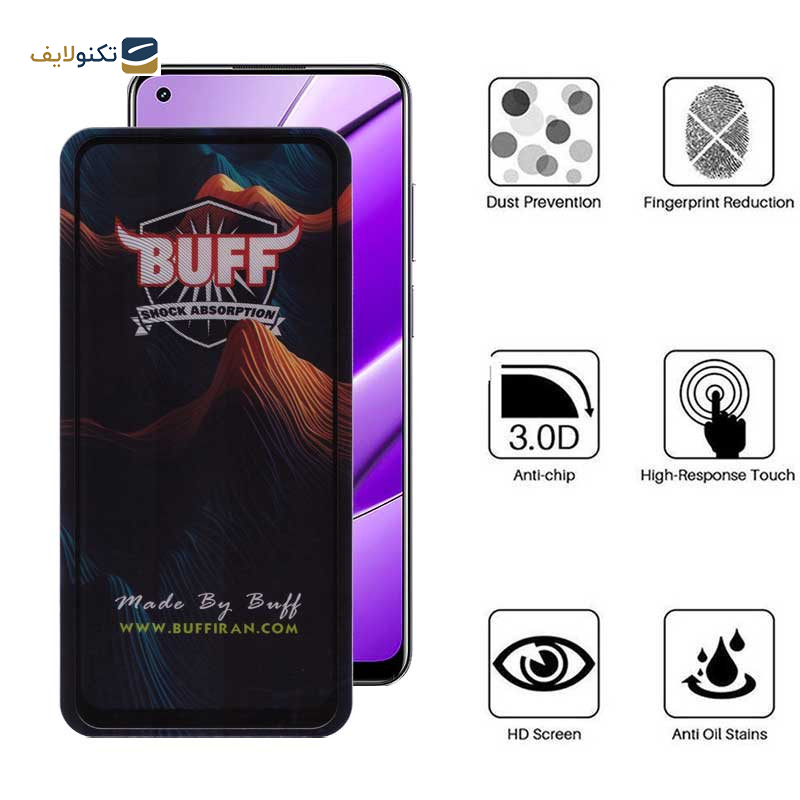 محافظ صفحه نمایش بوف مدل Mountain مناسب برای گوشی موبایل ریلمی 11 4G/10/9 Pro Plus/9/8 Pro/8/X7/X7 india/X7 Pro/V15 5G/Q2 Pro/Narzo 50 Pro - Buff Mountain Glass Screen Protector For Realme 11 4G/10/9 Pro Plus/9/8 Pro/8/X7/X7 india/X7 Pro/V15 5G/Q2 Pro/Narzo 50 Pro