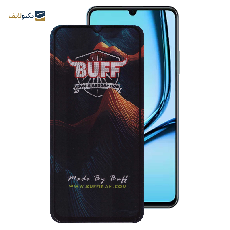 محافظ صفحه نمایش بوف مدل Mountain مناسب برای گوشی موبایل ریلمی Note 50 / C53 (India) / C53 / C51 / Narzo N53 - Buff Mountain Glass Screen Protector For Realme Note 50 / C53 India / C53 / C51 / Narzo N53