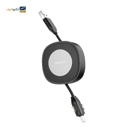 کابل تایپ سی - لایتنینگ - میکرو یو اس بی راک مدل G3 طول 1 متر - Rock G3 USB to Lightning-USB-C-MicroUSB Cable 1m