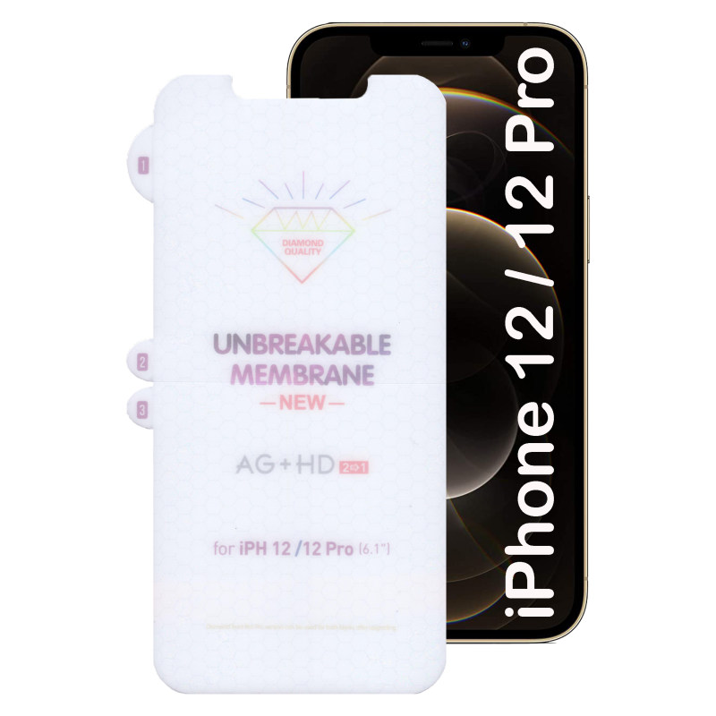 گلس گوشی اپل آیفون 12 و 12 پرو بوف مدل Hydrogel-Double-G - Buff Hydrogel-Double-G iPhone 12 / 12 Pro Screen Protector