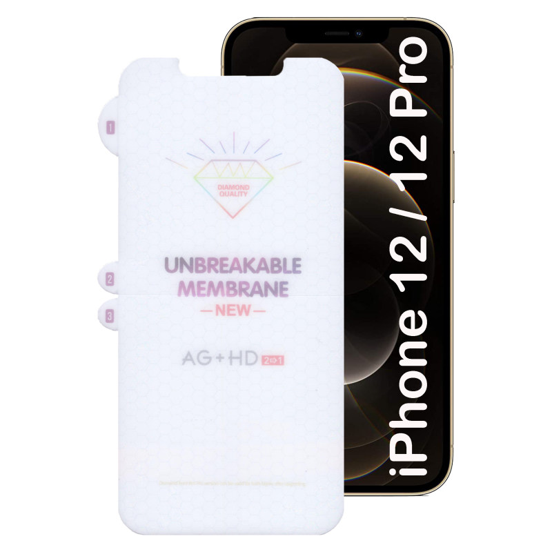 گلس گوشی اپل آیفون 12 و 12 پرو بوف مدل Hydrogel-Double-G - Buff Hydrogel-Double-G iPhone 12 / 12 Pro Screen Protector