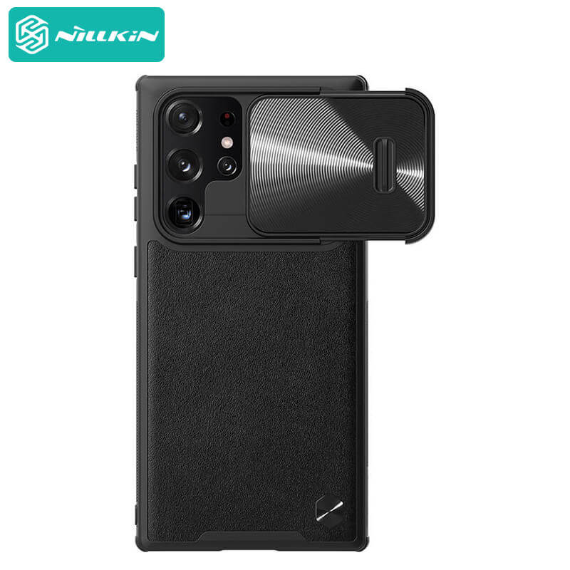 کاور گوشی Galaxy S22 Ultra نیلکین مدل CamShield Leather S - Nillkin CamShield Leather S For Galaxy S22 Ultra