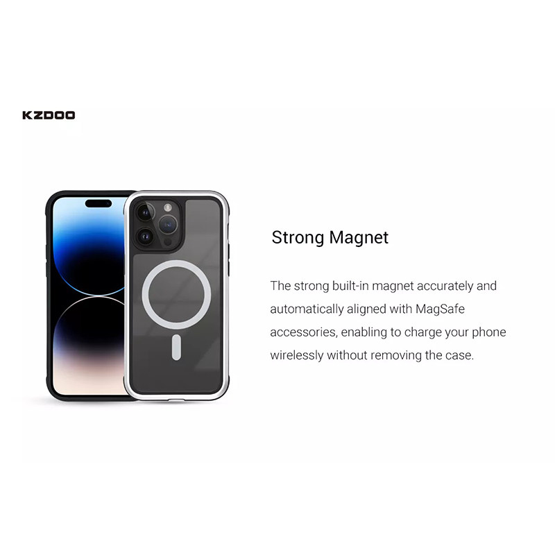 کاور گوشی اپل iPhone 14 Plus کی زد دوو مدل Mag Ares - Kzdoo Mag Ares Cover For iPhone 14 Plus