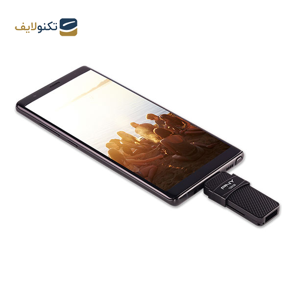 فلش مموری پی ان وای مدل DUO LINK USB 3.1 Type-C OTG ظرفیت 128 گیگابایت - 