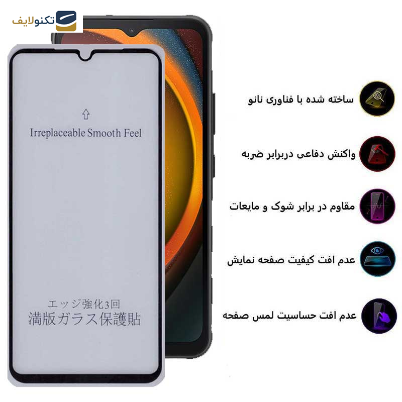 محافظ صفحه نمایش مات بوف مدل 5D-Matte مناسب برای گوشی موبایل سامسونگ Galaxy Xcover7 / A14 4G/5G - Buff 5D-Matte Glass Screen Protector For Samsung Galaxy Xcover7 / A14 4G/5G