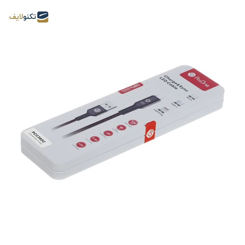 کابل تایپ سی پرووان مدل PCC380C طول 1 متر - 