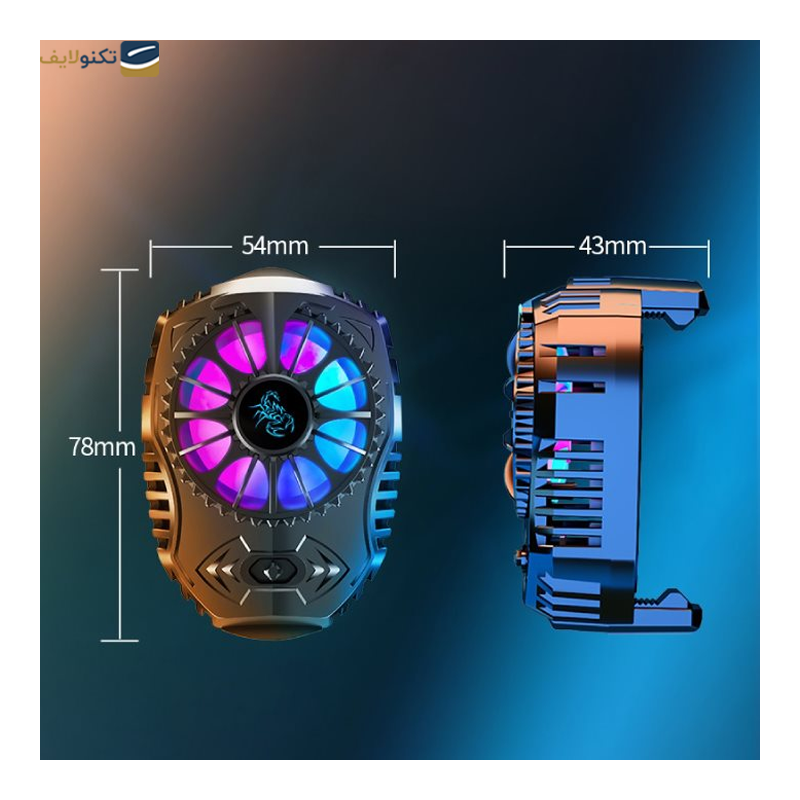 خنک کننده موبایل رادیاتوری کول کلد مدل G4 - CoolCold G4 Mobile Game radiator Cooling Pad