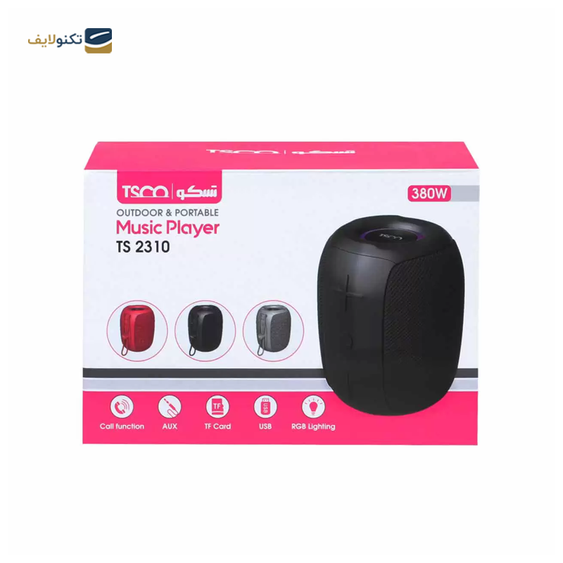 اسپیکر بلوتوثی قابل حمل تسکو مدل TS 2310 - TSCO TS 2310 Bluetooth Portable Speaker