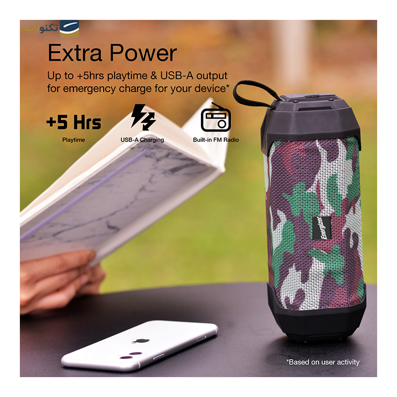 اسپیکر بلوتوثی قابل حمل انرجایزر مدل BTS104 - Energizer BTS104 Portable Bluetooth Speaker