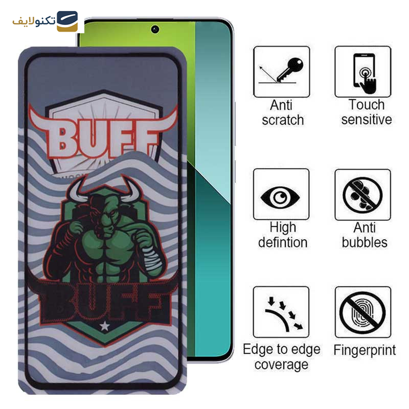 گلس گوشی شیائومی Redmi Note 13 Pro بوف مدل Super Power-G 5D - Buff 5D Super Power-G Glass Screen Protector For Xiaomi Redmi Note 13 Pro