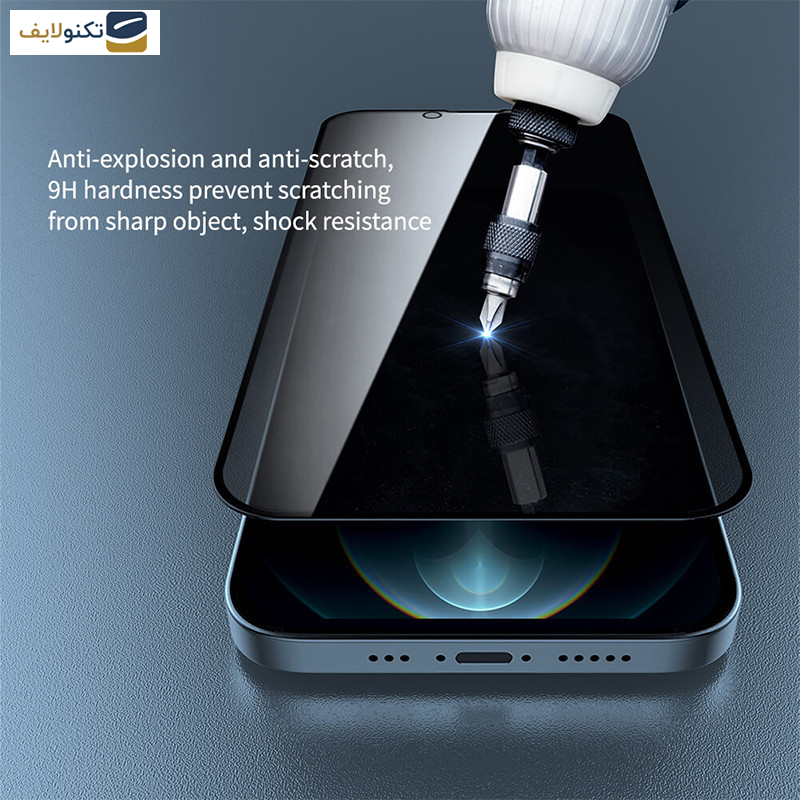 محافظ صفحه نمایش حریم شخصی بوف مدل Privacy Pro Plus مناسب برای گوشی موبایل اپل iPhone 13 Pro Max - 14 Plus - Buff Privacy Pro Plus Glass Screen Protector For Apple iPhone 13 Pro Max - 14 Plus