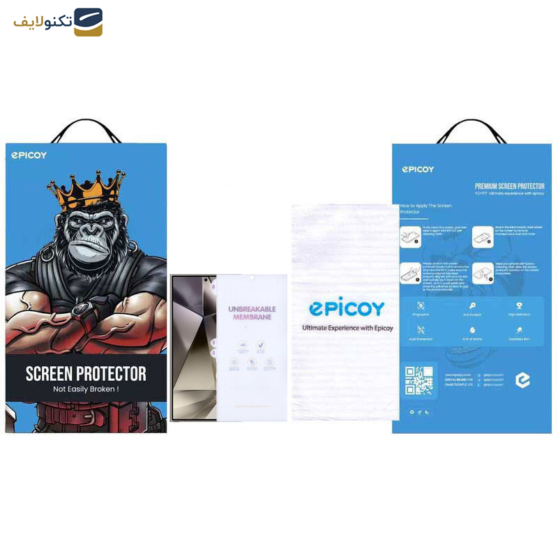 محافظ صفحه نمایش مات اپیکوی مدل Hydrogel-Matte مناسب برای گوشی موبایل سامسونگ Galaxy S24 Ultra - Epicoy Hydrogel-Matte Glass Screen Protector For Samsung Galaxy S24 Ultra