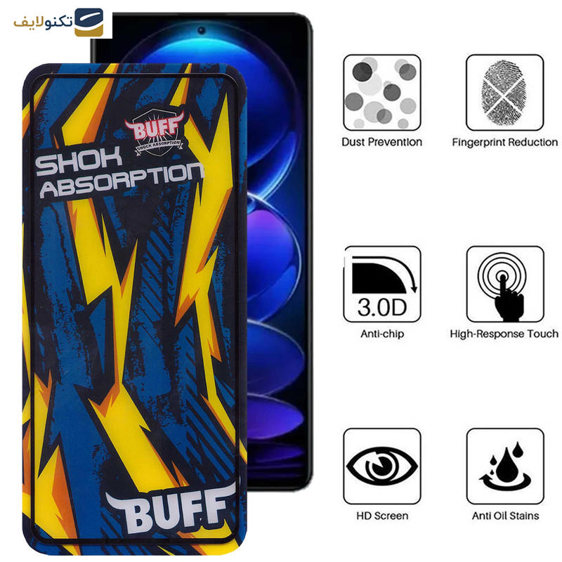 محافظ صفحه نمایش بوف مدل Shock-Shock-G مناسب برای گوشی موبایل شیائومی Redmi Note 12 Pro Plus - Note 12 Pro 5G/4G - Note 12 5G/4G - Buff Shock-Shock-G Glass Screen Protector For Xiaomi Redmi Note 12 Pro Plus-Note 12 Pro 5G-4G- Note 12 5G-4G
