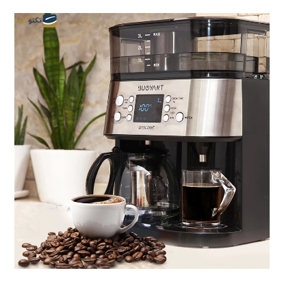 چای و قهوه ساز بویانت مدل Stylish Plus مشکی - Buoyant Stylish Plus Coffee Maker