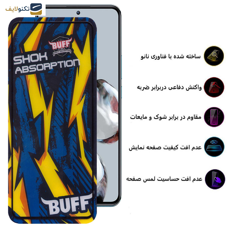 محافظ صفحه نمایش بوف مدل Shock-Shock-G مناسب برای گوشی موبایل شیائومی 12T Pro - 12T - Mi 11T Pro - Mi 11T - Buff Shock-Shock-G Glass Screen Protector For Xiaomi 12T Pro - 12T - Mi 11T Pro - Mi 11T