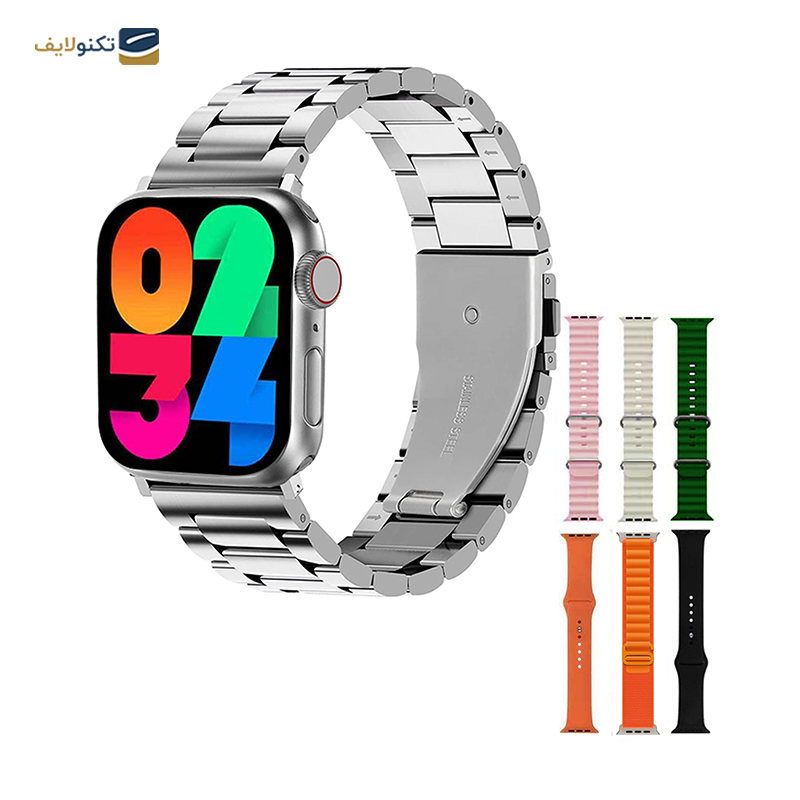 ساعت هوشمند ورنا مدل W45 Max به همراه 7 بند - Verna W45 Max Smart Watch with 7 Straps