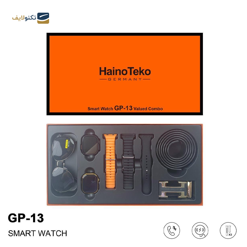 ساعت هوشمند هاینو تکو مدل GP-13 به همراه عینک و کمربند - Haino Teko GP-13 Smartwatch