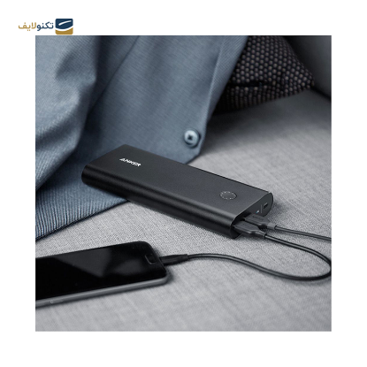 پاوربانک انکر مدل PowerCore+ 45W ظرفیت 26800 میلی‌آمپر به همراه شارژر دیواری انکر مدل B1376  - Anker PowerCore+ 26800mAh 45Watt with Anker B1376 30Watt