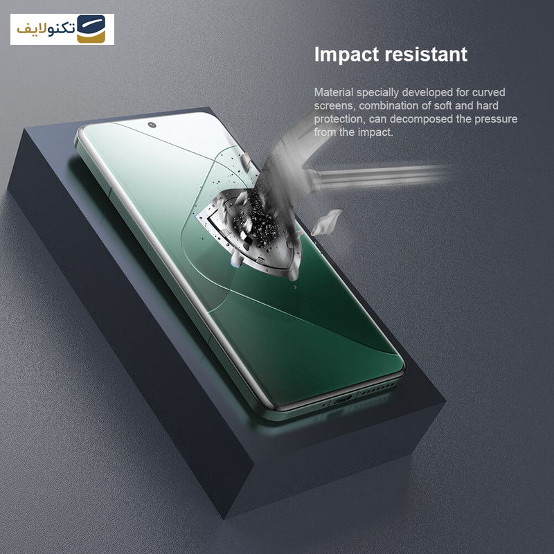 محافظ صفحه نمایش نیلکین مدل Impact Resistant مناسب برای گوشی موبایل شیائومی Xiaomi 14 Pro بسته دو عددی  - Nillkin Impact Resistant Curved Film for Xiaomi 14 Pro 2 pieces