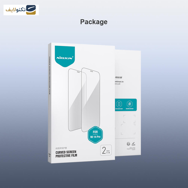 محافظ صفحه نمایش نیلکین مدل Impact Resistant مناسب برای گوشی موبایل شیائومی Xiaomi 14 Pro بسته دو عددی  - Nillkin Impact Resistant Curved Film for Xiaomi 14 Pro 2 pieces