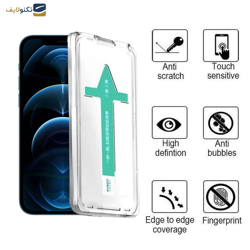 محافظ صفحه نمایش اپیکوی مدل Xundd Axe Easy install مناسب برای گوشی موبایل اپل iPhone 12 Pro-12 - Epicoy Xundd Axe Easy install Glass Screen Protector For Apple iPhone 12 Pro-12