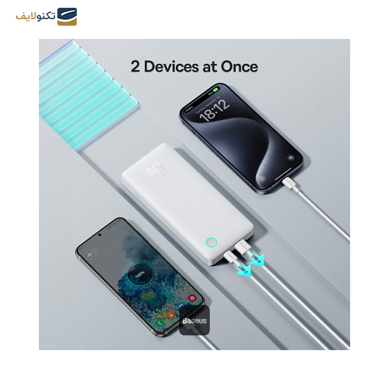 پاوربانک باسئوس مدل Airpow P100067500213-00 ظرفیت 10000 میلی آمپر - Baseus Airpow P100067500213-00 10000mAh 15W Power Bank