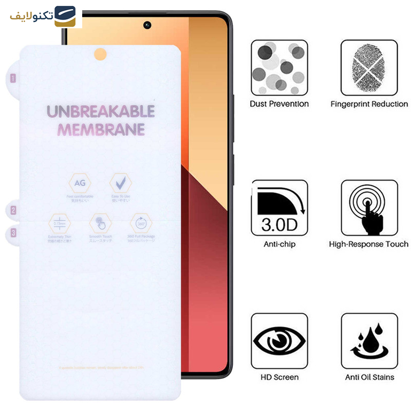 محافظ صفحه نمایش مات بوف مدل Hydrogel-Matte مناسب برای گوشی موبایل شیائومی Redmi Note 13 Pro 4G-5G - Note 13 4G-5G - Note 13R Pro - Buff Hydrogel-Matte film screen protector suitable for Xiaomi Redmi Note 13 Pro 4G-5G - Note 13 4G-5G - Note 13R Pro