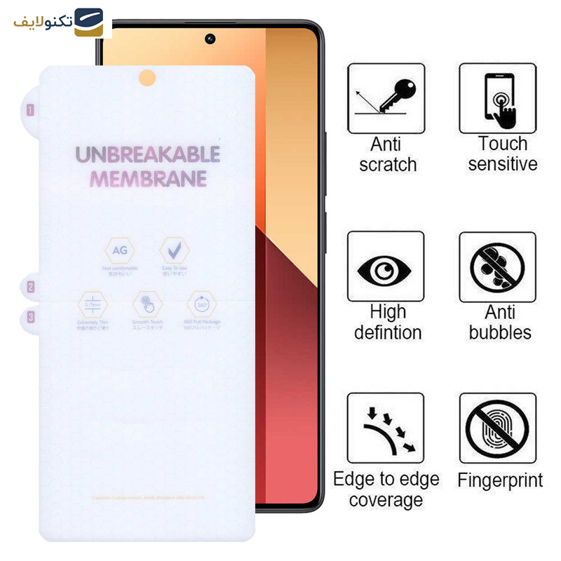 محافظ صفحه نمایش مات بوف مدل Hydrogel-Matte مناسب برای گوشی موبایل شیائومی Redmi Note 13 Pro 4G-5G - Note 13 4G-5G - Note 13R Pro - Buff Hydrogel-Matte film screen protector suitable for Xiaomi Redmi Note 13 Pro 4G-5G - Note 13 4G-5G - Note 13R Pro