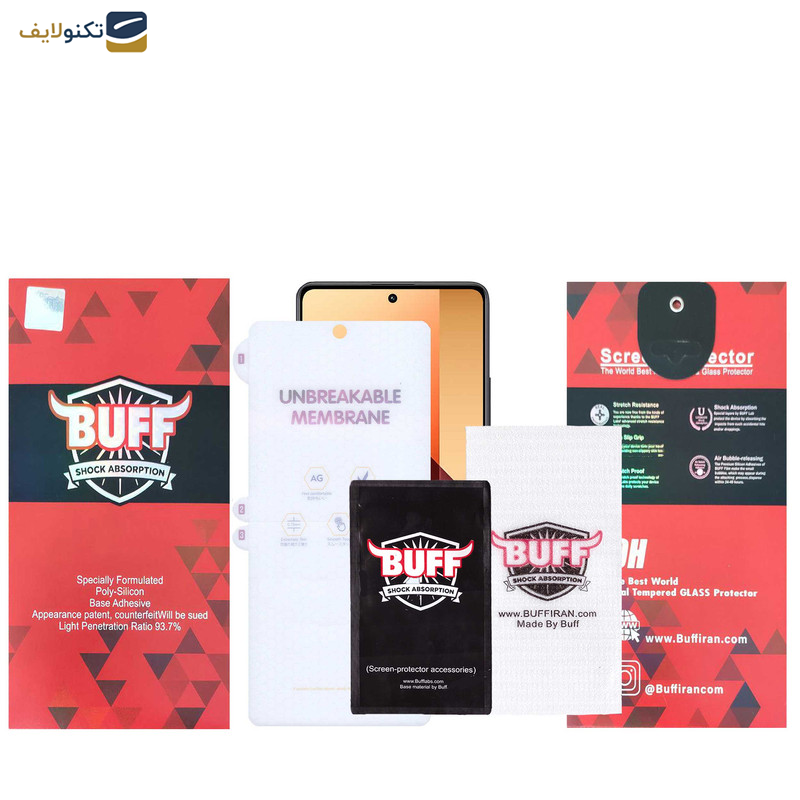 محافظ صفحه نمایش مات بوف مدل Hydrogel-Matte مناسب برای گوشی موبایل شیائومی Redmi Note 13 Pro 4G-5G - Note 13 4G-5G - Note 13R Pro - Buff Hydrogel-Matte film screen protector suitable for Xiaomi Redmi Note 13 Pro 4G-5G - Note 13 4G-5G - Note 13R Pro
