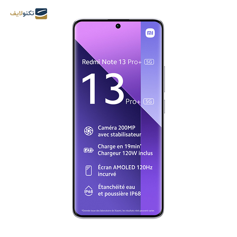 گوشی موبایل شیائومی مدل Redmi Note 13 Pro Plus 5G ظرفیت 512 گیگابایت رم 12 گیگابایت به همراه شارژر - Xiaomi Redmi Note 13 Pro Plus 5G 512/12GB with Charger - Global