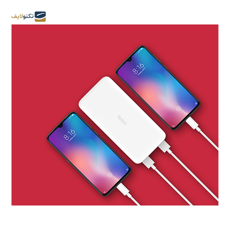 پاوربانک مدل Redmi PB200LZM ظرفیت 20000 میلی آمپر ساعت به همراه کابل microUSB - های کپی - Redmi PB200LZM 20000mAh Power Bank With MicroUSB Cable High Copy