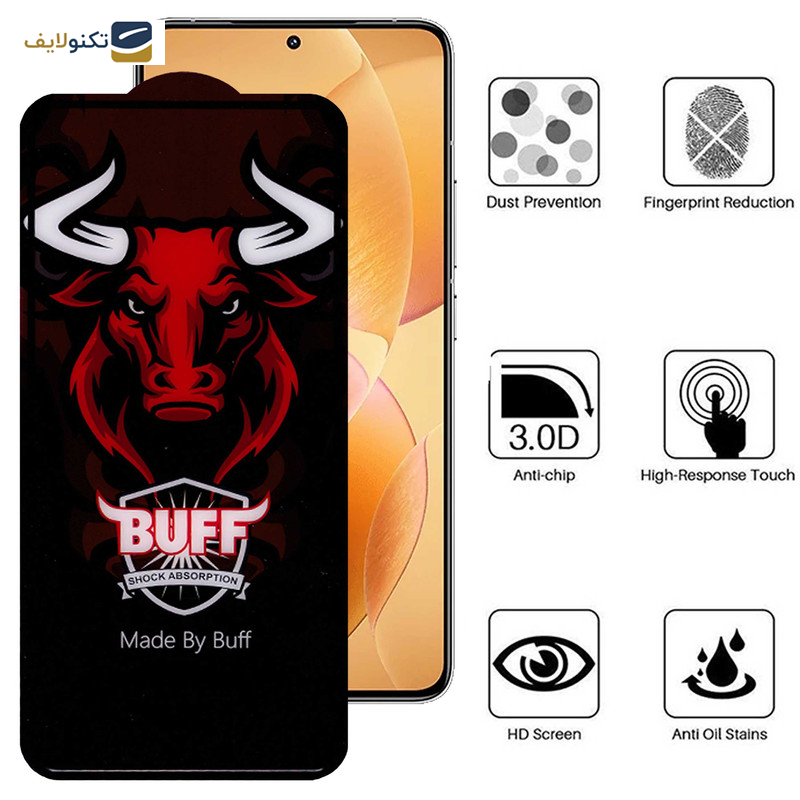 محافظ صفحه نمایش سرامیکی بوف مدل Ceramic Pro مناسب برای گوشی موبایل شیائومی Redmi K70 / K70 Pro / K70E - Buff Ceramic Pro screen protector suitable for Xiaomi Redmi K70 / K70 Pro / K70E