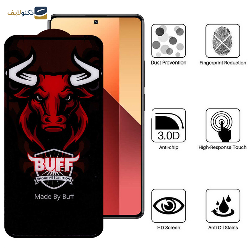 محافظ صفحه نمایش سرامیکی بوف مدل Ceramic Pro مناسب برای گوشی موبایل شیائومی Redmi Note 13 Pro 4G/5G / Note 13 4G/5G / Note 13R Pro - Buff Ceramic Pro screen protector suitable for Xiaomi Redmi Note 13 Pro 4G/5G / Note 13 4G/5G / Note 13R Pro