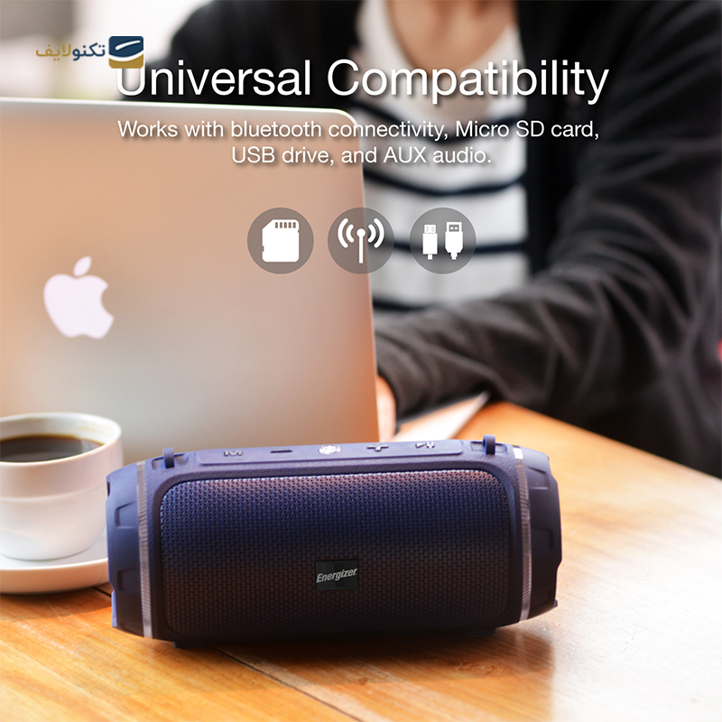 اسپیکر بلوتوثی قابل حمل انرجایزر مدل BTS 102 - Energizer BTS102 Portable Wireless Speaker