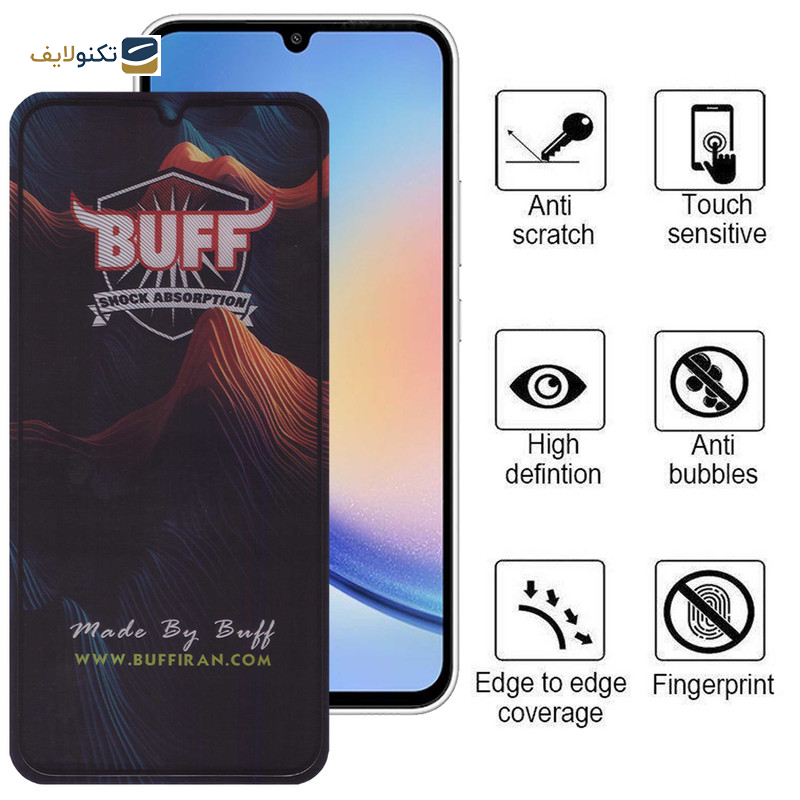 محافظ صفحه نمایش بوف مدل Mountain مناسب برای گوشی موبایل سامسونگ Galaxy A34 - Buff Mountain Glass Screen Protector For Samsung Galaxy A34
