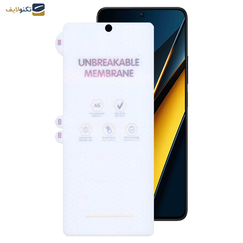 محافظ صفحه نمایش مات بوف مدل Hydrogel-Matte-G مناسب برای گوشی موبایل پوکو Poco X6 Pro - X6 - M6 Pro 4G - Buff Hydrogel-Matte-G film screen protector suitable for Poco X6 Pro - X6 - M6 Pro 4G