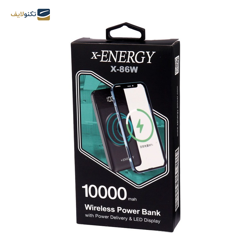 پاوربانک وایرلس ایکس انرژی مدل X-86W ظرفیت 10000 میلی آمپر ساعت - X-Energy X-86W 10000mAh Wireless Power Bank