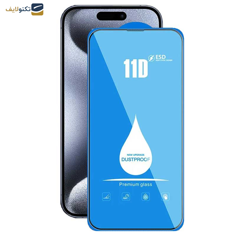 محافظ صفحه نمایش 11D اپیکوی مدل Blue ESD مناسب برای گوشی موبایل اپل iPhone 15 Pro Max - Epicoy 11D Blue ESD Screen Protector For Apple iPhone 15 Pro Max