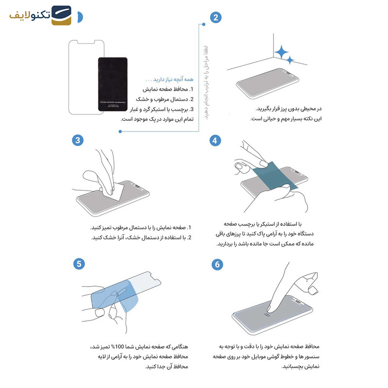 محافظ صفحه نمایش اپیکوی مدل AntiStatic DustProof مناسب برای گوشی موبایل اپل iPhone 15 Pro Max - Epicoy AntiStatic DustProof Screen Protector For Apple iPhone 15 Pro Max
