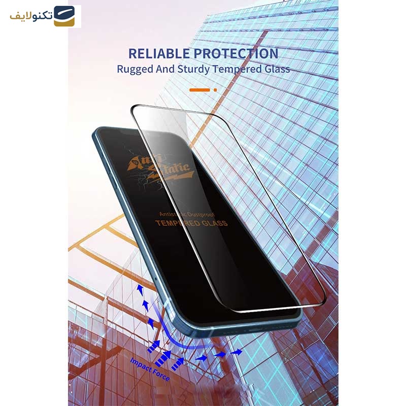 محافظ صفحه نمایش اپیکوی مدل AntiStatic DustProof مناسب برای گوشی موبایل اپل iPhone 15 Pro Max - Epicoy AntiStatic DustProof Screen Protector For Apple iPhone 15 Pro Max