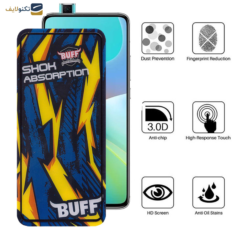 محافظ صفحه نمایش بوف مدل Shock-Shock مناسب برای گوشی موبایل شیائومی Redmi K30 Ultra - K30 Pro Zoom - K30s 5G - Buff Shock-Shock Glass Screen Protector For Xiaomi Redmi K30 Ultra - K30 Pro Zoom - K30s 5G